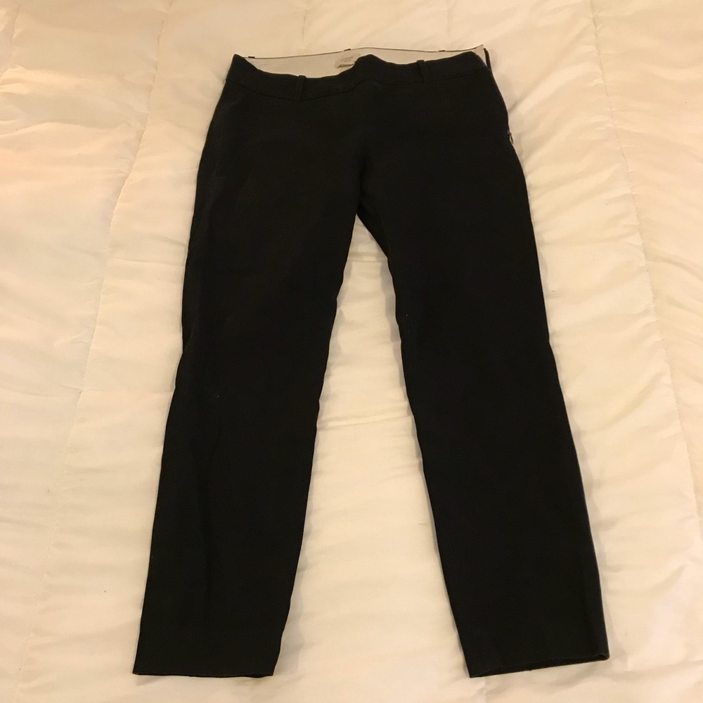 J. Crew Black Cropped Ankle Dress Pants